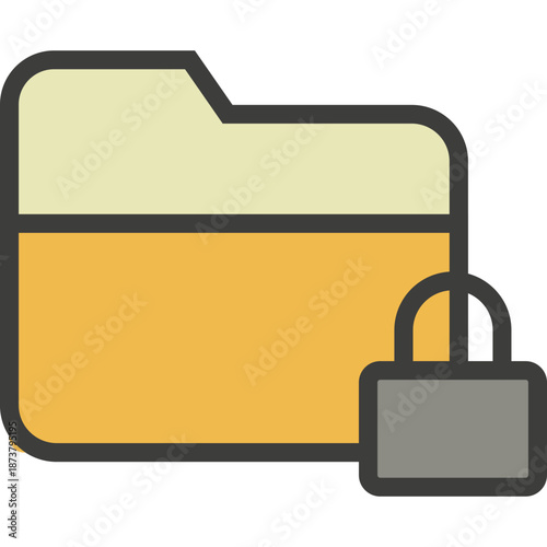 Folder with Lock Icon