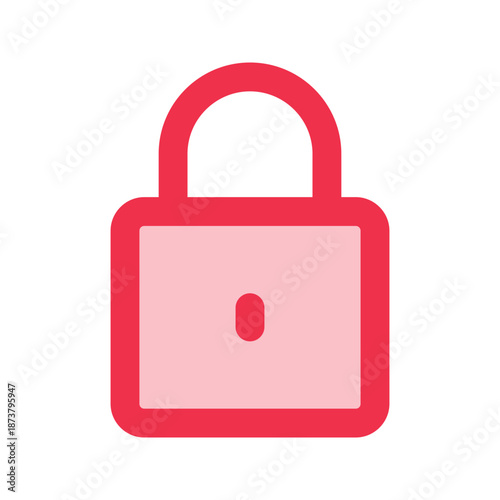 lock outline fill icon