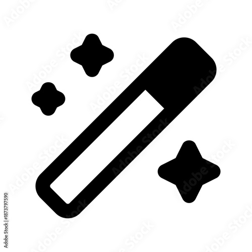 magic wand solid line icon