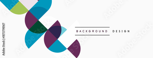 Abstract colorful overlapping circles create dynamic visual element. Minimalist design with text indicating background purpose.