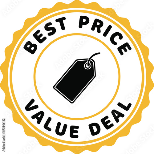 Best Price Value Deal Badge for Discounts and Offers