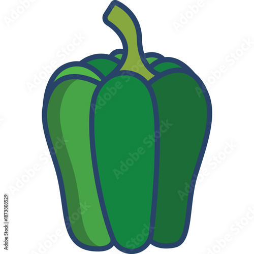 Green Bell Pepper Icon
