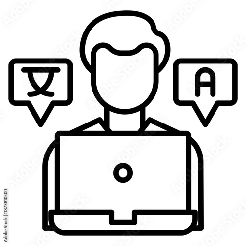 Freelance Translator Icon
