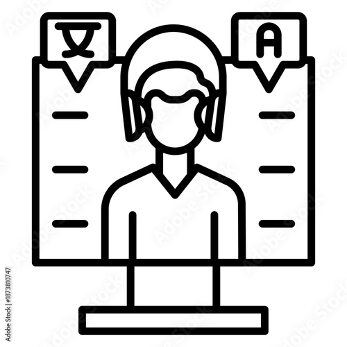 Online Language Teacher Icon