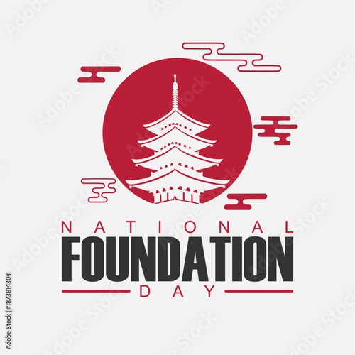 Vector graphic of National Foundation Day ideal for National Foundation Day celebration.