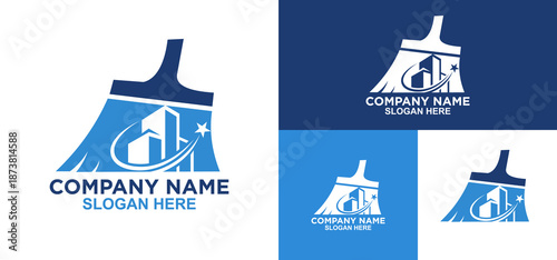 Paint Brush Building Logo