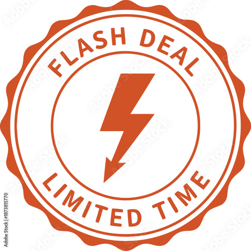 Limited Time Flash Deal Promotion Badge