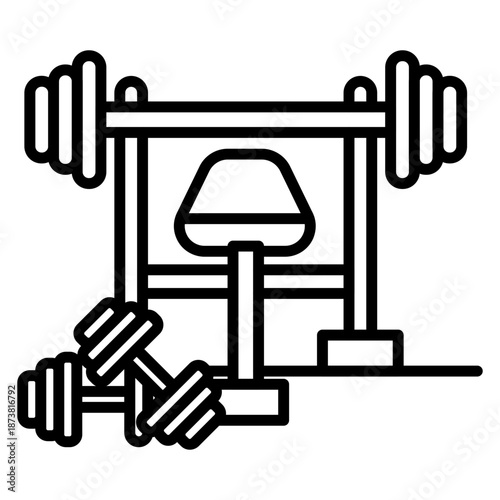Weight Bench Icon