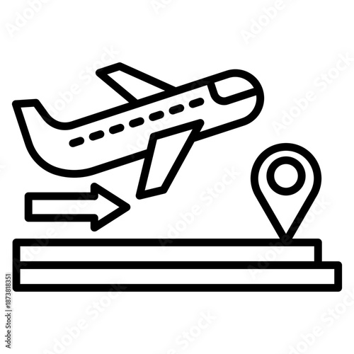 Domestic Flight Icon