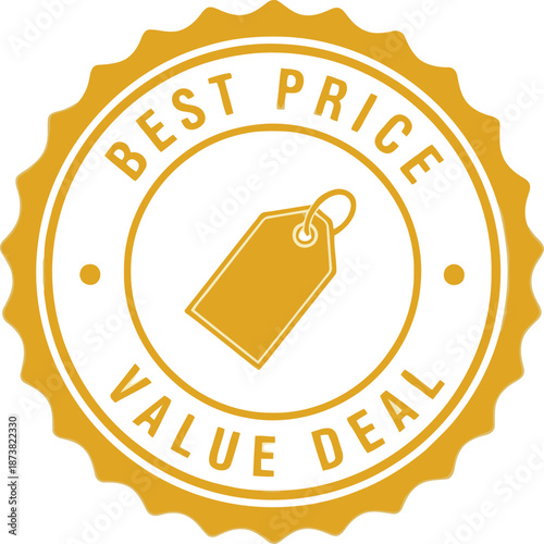 Best Value Deal Price Tag Icon for Promotions