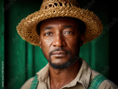 Black farmer portrait