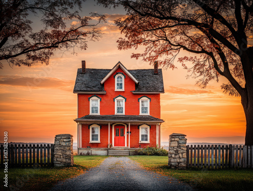 Rural farm house