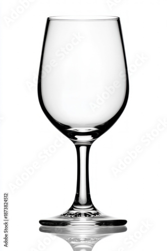 Wine Glass On White Background