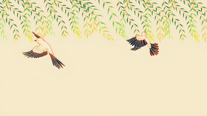 birds on the tree