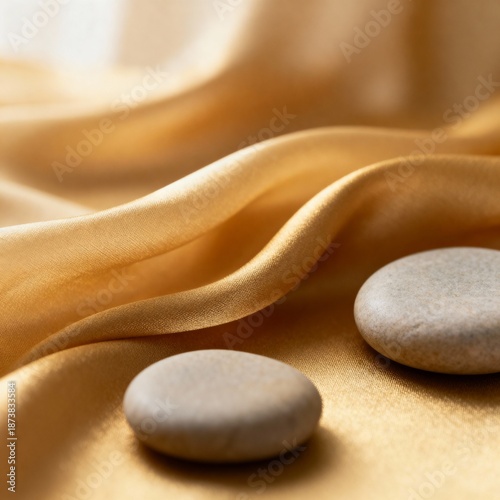 zen stones on a white background