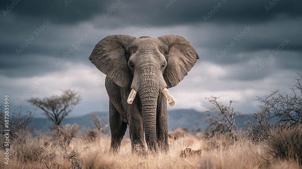 Fototapeta premium Elephant in the savannah