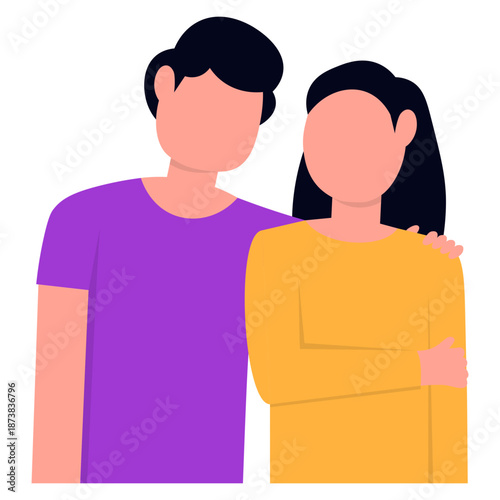 Couple Character Illustration