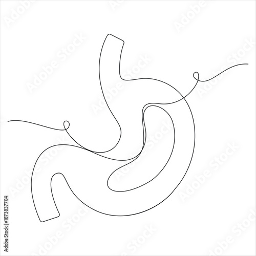 Continuous abstract lightning bolt one line energy icon vector