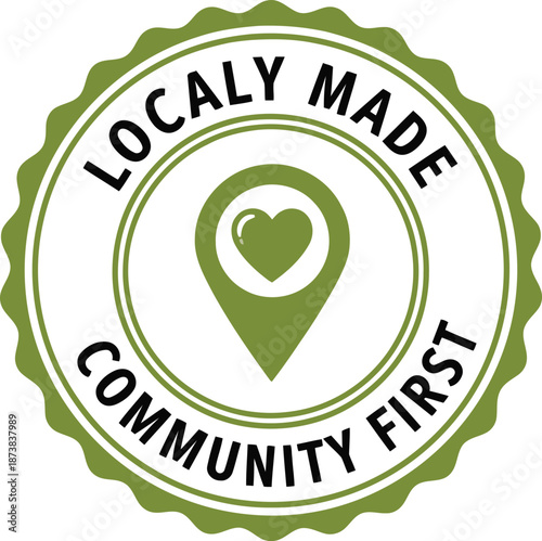 Local Handmade Badge for Community Focused Products
