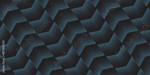 Seamless halftone hexagon shape dot pattern vector, Geometric Halftone Abstract pattern for Fabric and textile printing, sport jersey texture, wrapping paper, backdrops and packaging