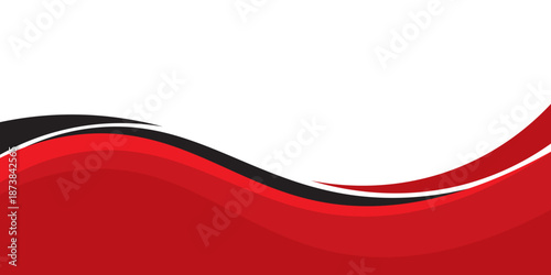 Photos Vector red line background curve element with white space for text and message d