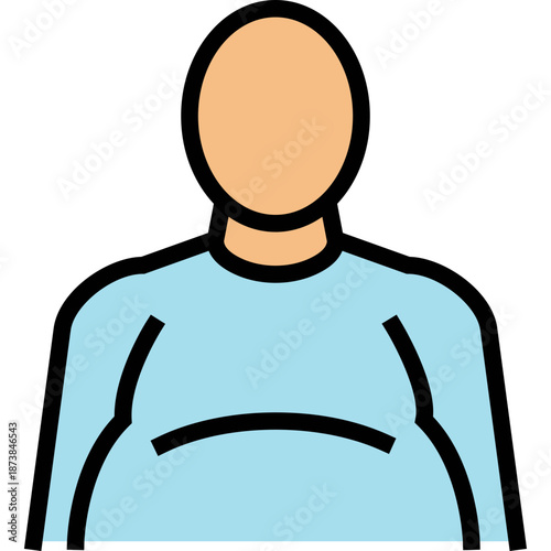 Icon of an overweight person