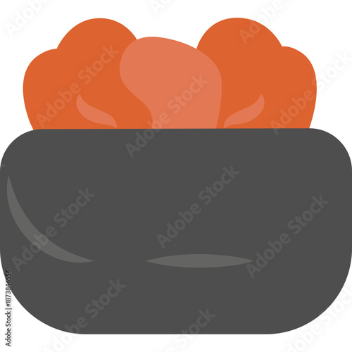 Icon of Salmon Roe Gunkan Maki Sushi