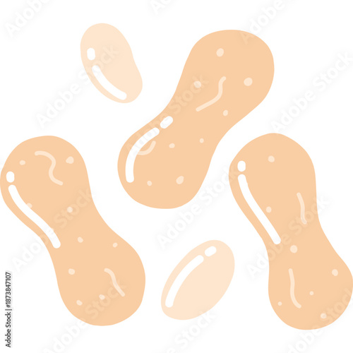 Illustration of peanuts
