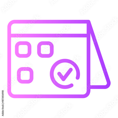 calendar gradient icon