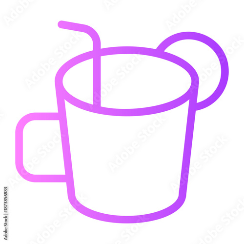 soft drinks gradient icon