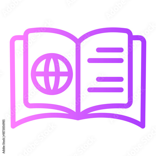 passport gradient icon