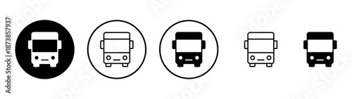 Bus icon vector. bus sign and symbol