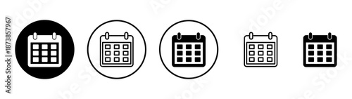 Calendar icon vector. Calender sign and symbol. Schedule icon symbol