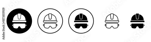 Helmet icon vector. Motorcycle helmet sign and symbol. Construction helmet icon. Safety helmet