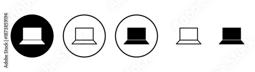 Laptop icon vector. computer sign and symbol