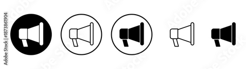 Megaphone icon vector. Loudspeaker sign and symbol