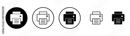 Print icon vector. printer sign and symbol