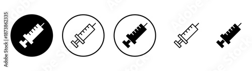 Syringe icon vector. injection sign and symbol.vaccine icon