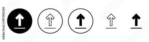 Upload icon vector. load data sign and symbol
