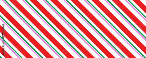 Candy cane Christmas seamless pattern background vector illustration