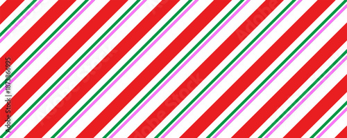 Candy cane Christmas seamless pattern background vector illustration