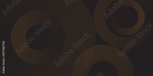 Abstract vector circle halftone black background. Gradient retro line pattern design. Monochrome graphic. Circle for sound wave. vector illustration