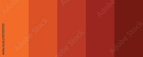 Orange color palette vector illustration
