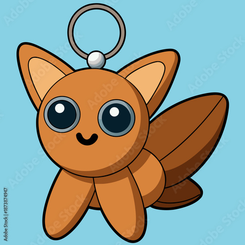 Gantungan kunci kayu
