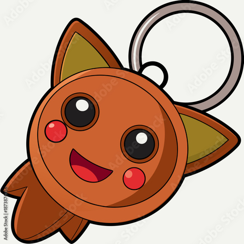 Gantungan kunci kayu
