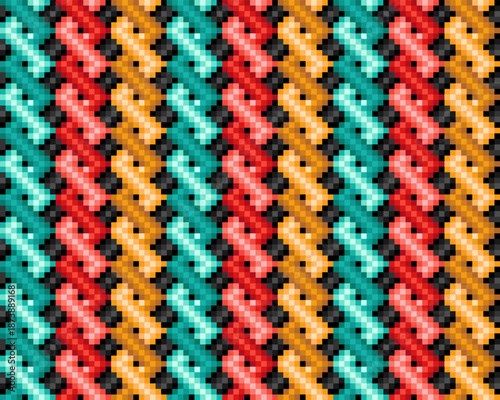 Seamless colored background with geometric pattern.
