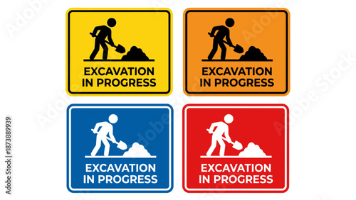 Emergency Exit Sign - Natural Disaster Evacuation Safety Vector