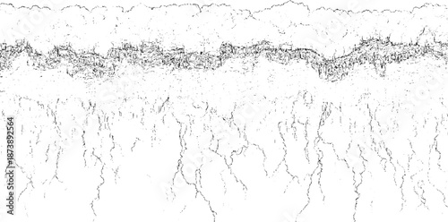 Monochrome abstract with delicate, branching lines and textured areas suggesting root systems or cracked earth patterns