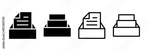 Archive folders icon vector illustration. Document vector icon. Archive storage icon.