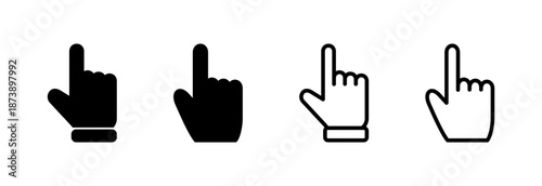 Hand cursor icon vector illustration. cursor sign and symbol. hand cursor icon clik
